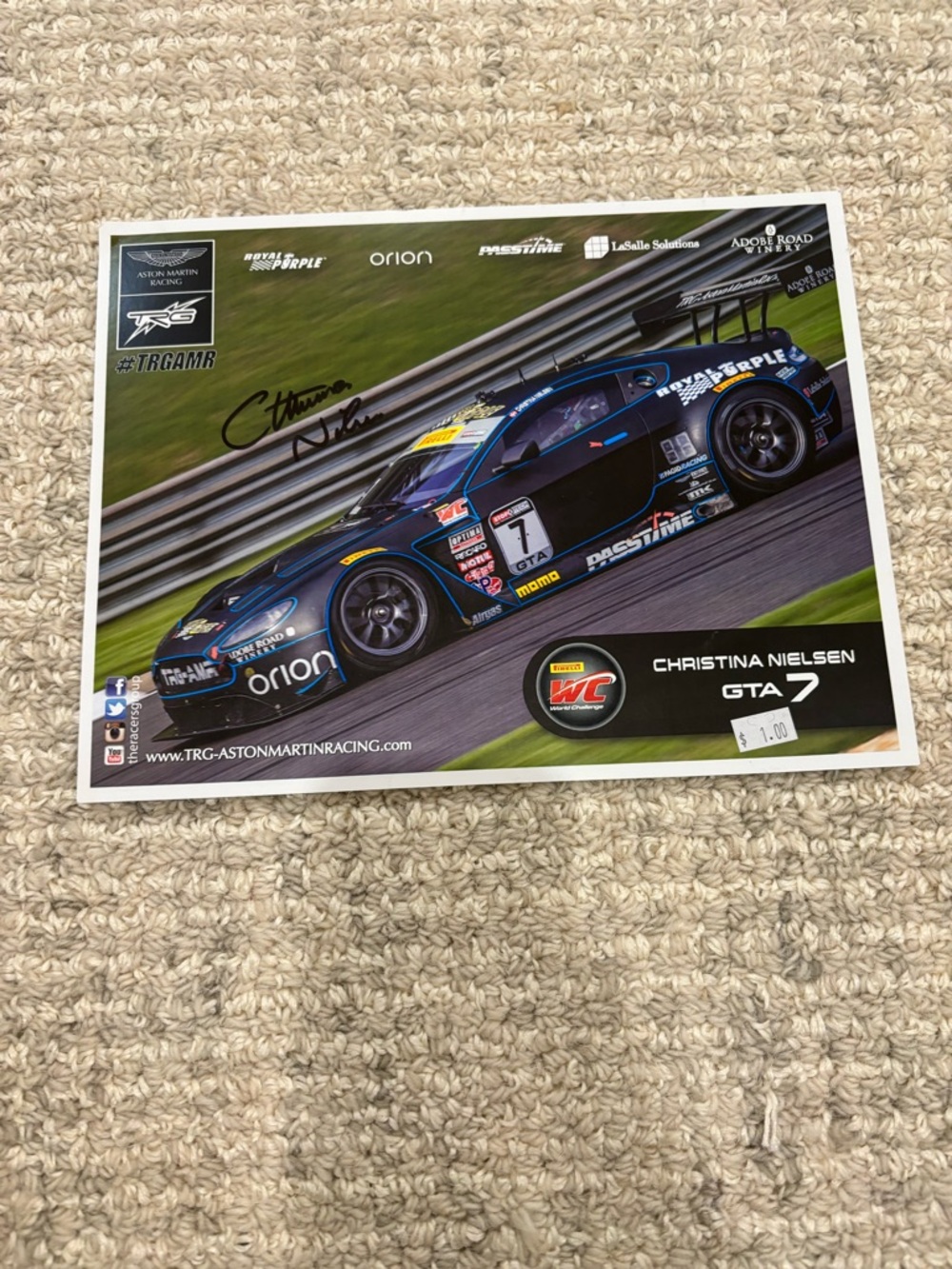 GT Racing Poster - Black & Blue